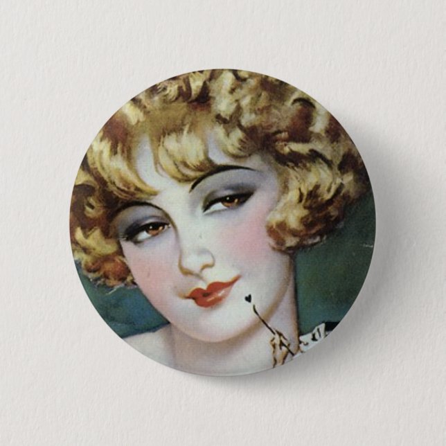 Flapper Painting Button (Front)