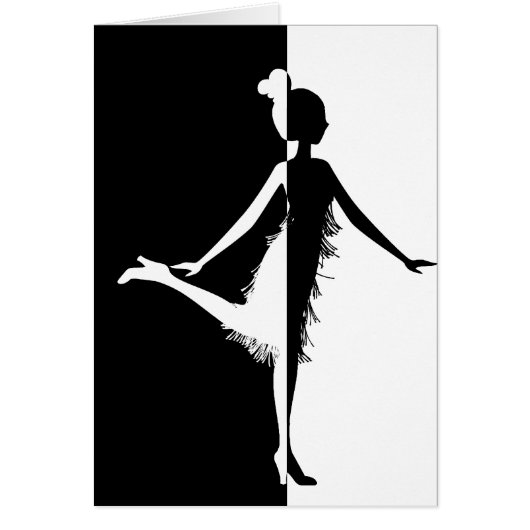 Flapper Silhouette Cards (Front)