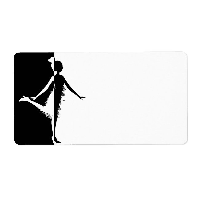 Flapper Silhouette Label (Front)