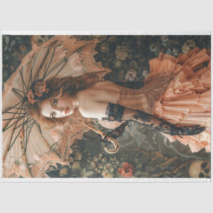 Flapper Vintage Lady Roaring 20's Decoupage Tissue Paper