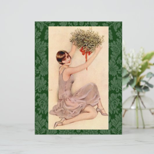 Flapper with Mistletoe (Standing Front)