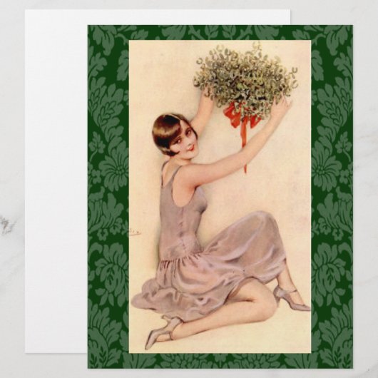 Flapper with Mistletoe (Front/Back)