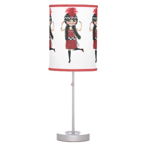 Flappers with Big Eyes Dancing the Charleston Table Lamp