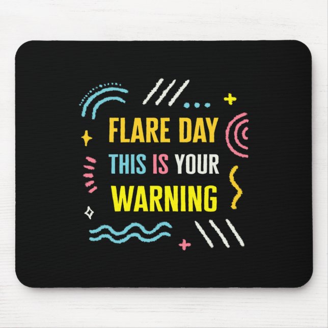 Flare Day Complex Regional Pain Syndrome Awareness Mouse Pad (Front)