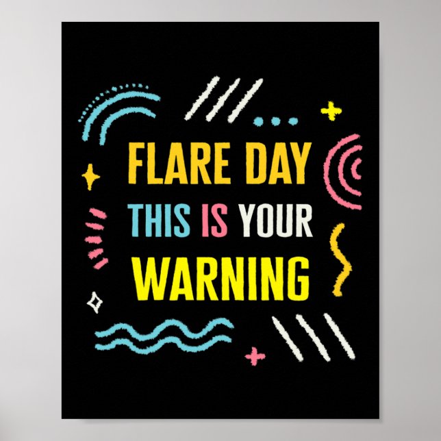 Flare Day Complex Regional Pain Syndrome Awareness Poster (Front)