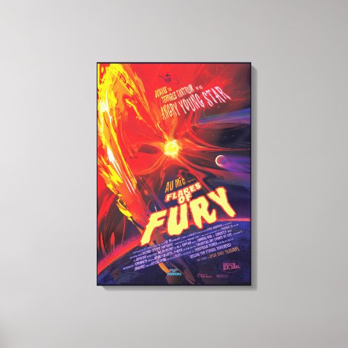 Flares Of Fury Poster Au Microscopii Canvas Print