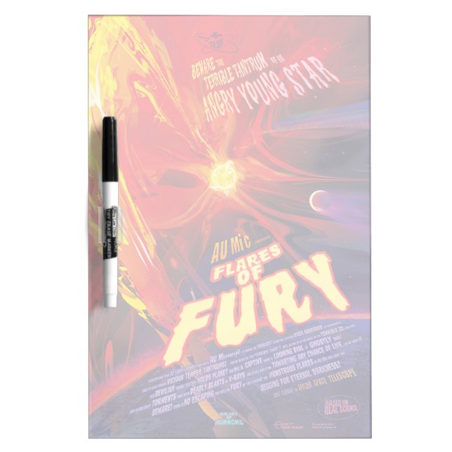Flares Of Fury Poster, Au Microscopii. Dry Erase Board (Front)