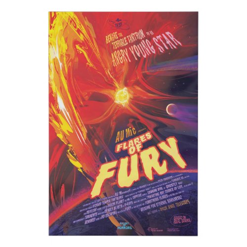 Flares Of Fury Poster Au Microscopii Faux Canvas Print
