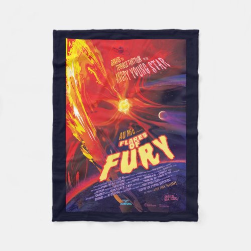 Flares Of Fury Poster Au Microscopii Fleece Blanket