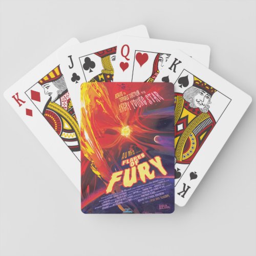 Flares Of Fury Poster Au Microscopii Playing Cards