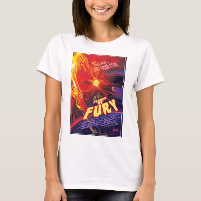 Flares Of Fury Poster, Au Microscopii. T-Shirt (Front)