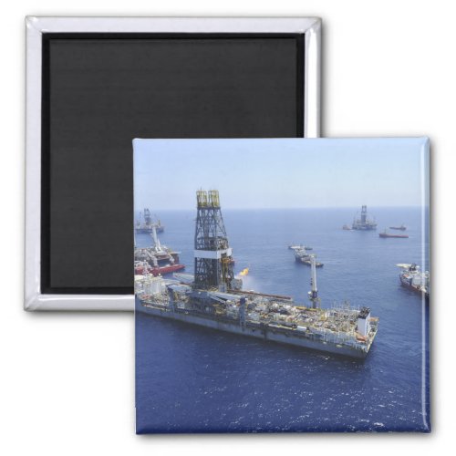 Flaring operations conducted by the drillship magnet