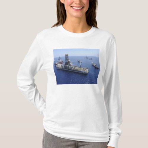 Flaring operations conducted by the drillship T_Shirt
