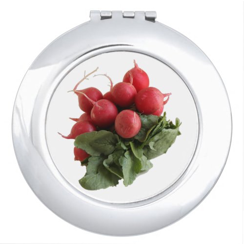 Flaring Red Radish Bunch   Compact Mirror