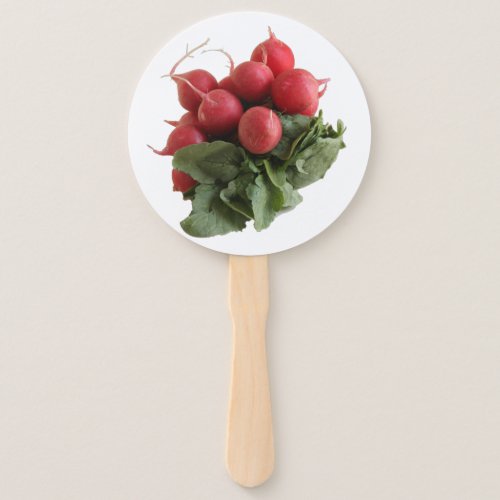 Flaring Red Radish Bunch  Hand Fan