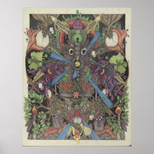 Flase Self Dissolve (Voyage in the eye of an Owl) Poster