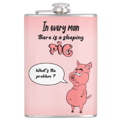 Flasers Ronchon the pig Flask