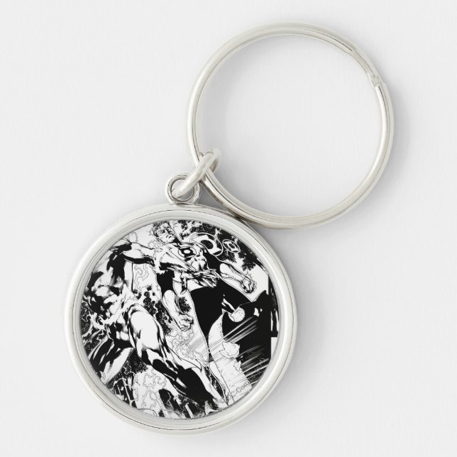 Flash and Green Lantern Panel 2 Keychain (Front)