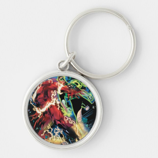 Flash and Green Lantern Panel Keychain (Front)