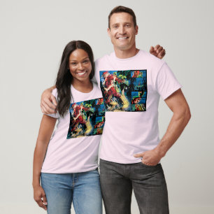 Flash and Green Lantern Panel T-Shirt