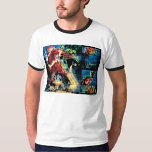 Flash and Green Lantern Panel T-Shirt