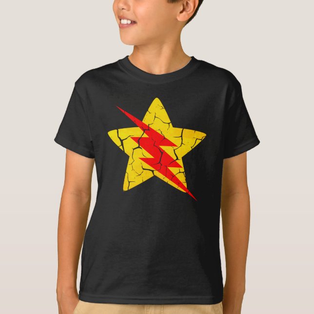 flash and star crossover T-Shirt (Front)