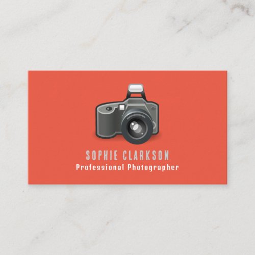 Flash Camera Icon Photographer Photography Business Card