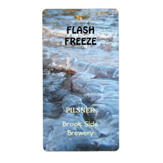 Flash Freeze ~ Beer bottle Label