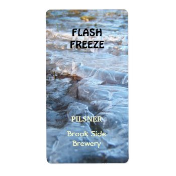 Flash Freeze ~ Beer Bottle Label by Andy2302 at Zazzle