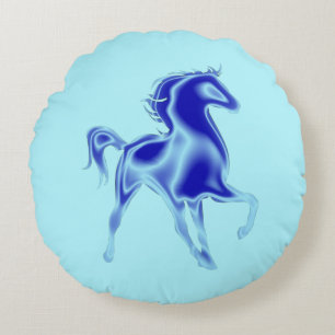 Flash Horse Round Pillow