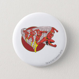 Flash In Motion Pinback Button