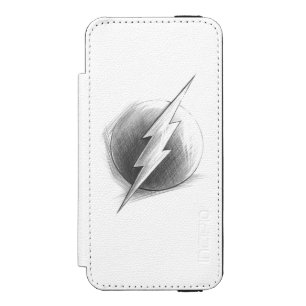 Flash Insignia Wallet Case For iPhone SE/5/5s