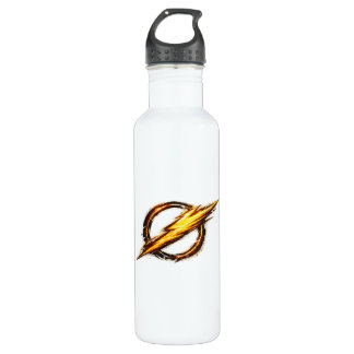 Flash inspired logo  stainless steel water bottle