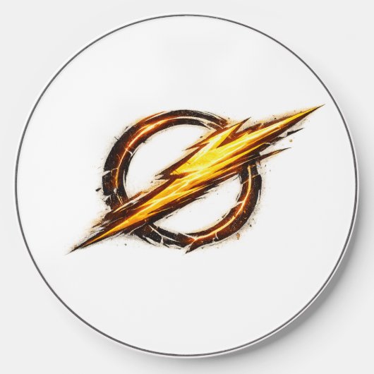 Flash inspired logo wireless charger (Front)