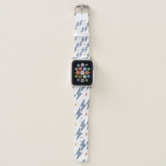 Flash. Lightning Bolts Seamless Pattern. Backgroun Apple Watch Band