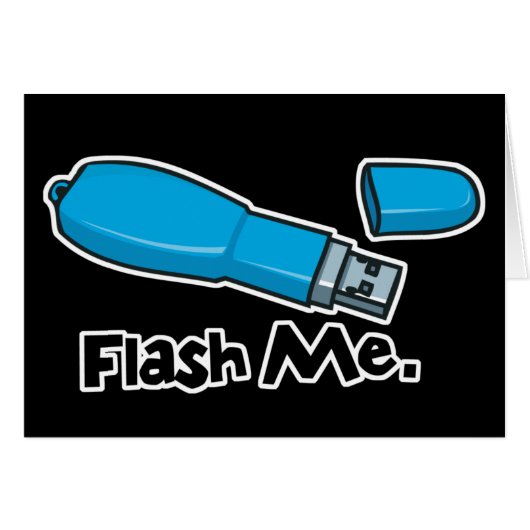 flash me flash drive design cards (Front Horizontal)