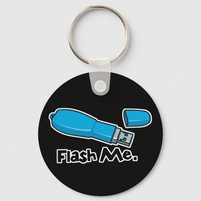 flash me flash drive design keychain (Front)