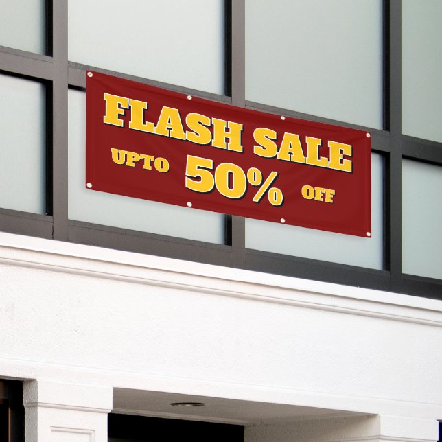 Flash Sale Editable Custom Banner (Outside Building)