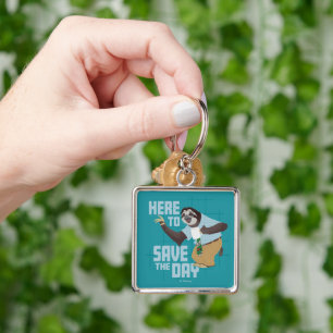 Flash Slothmore - Here to Save the Day Keychain