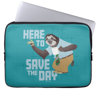 Flash Slothmore - Here to Save the Day Laptop Sleeve