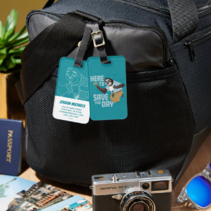 Flash Slothmore - Here to Save the Day Luggage Tag
