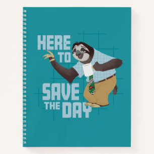 Flash Slothmore - Here to Save the Day Notebook
