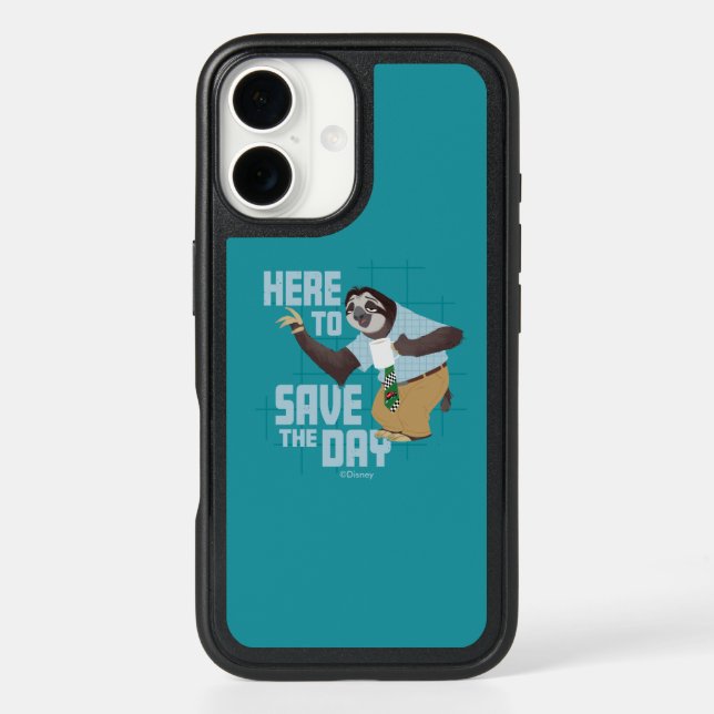 Flash Slothmore - Here to Save the Day Otterbox iPhone Case (Back)
