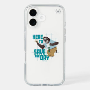 Flash Slothmore - Here to Save the Day iPhone 16 Case