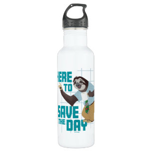 Flash Slothmore - Here to Save the Day Stainless Steel Water Bottle