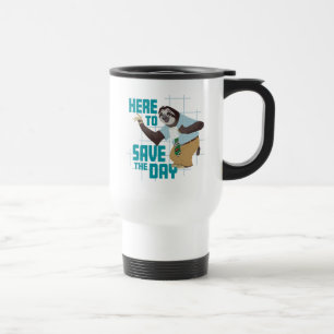 Flash Slothmore - Here to Save the Day Travel Mug