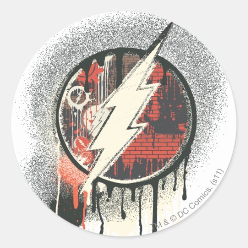 Flash _ Twisted Innocence Symbol Classic Round Sticker