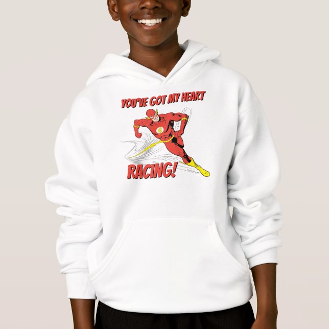 Flash - You've Got My Heart Racing Valentine Hoodie (Front)