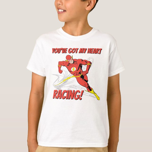 Flash - You've Got My Heart Racing Valentine T-Shirt (Front)