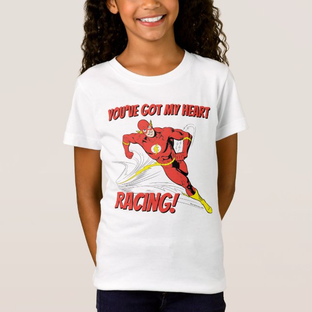 Flash - You've Got My Heart Racing Valentine T-Shirt (Front)